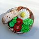 Яичница с овощами и хлебом, Кукольная еда, Санкт-Петербург,  Фото №1