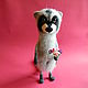 Order Felted raccoon. lilu. Livemaster. . Felted Toy Фото №3