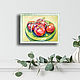 Tomato oil painting. Still life. Pictures. Art-terapiya Iriny Churinoj (irina-churina). Интернет-магазин Ярмарка Мастеров.  Фото №2