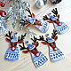 Reindeer. Glass Fusing. Christmas decor. Christmas decorations. MyFusedGlass. Online shopping on My Livemaster.  Фото №2