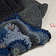 Knitted Snood scarf 'Blue patches' Snood crochet. Scarves. asmik (asmik). My Livemaster. Фото №4