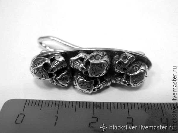 Заколка для волос из серебра Tattoo Skulls ARH29-01 – заказать на ...