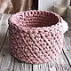 Order Storage basket, knitted basket made of knitted yarn. Lace Shawl by Olga. Livemaster. . Basket Фото №3