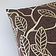 Pillow with embroidery 'Golden leaves'. Pillow. Shpulkin dom. My Livemaster. Фото №4