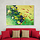 Большая картина на стену пейзаж с рыбами на холсте, Картины, Москва,  Фото №1