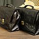 Мужской портфель "Webster"( Вебстер) Dark Brown. Портфель. Jim Hawkins (Константин). Ярмарка Мастеров.  Фото №4