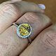 17.5 Натуральный желтый  циркон 3.0 ct. Кольца. Елена. Ярмарка Мастеров.  Фото №6