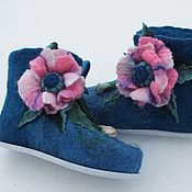 Обувь ручной работы handmade. Livemaster - original item Women`s valenochki slippers on the sole. Handmade.