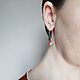 'Ladybug' on the ball. Long silver earrings. Earrings. ToutBerry. My Livemaster. Фото №4