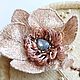 Brooch Flower Beige Orchid. Brooches. tatyanaspiridonova. Online shopping on My Livemaster.  Фото №2