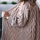 Order cardigans: Women's knitted cardigan oversize powdery beige to order. Kardigan sviter - женский вязаный свитер кардиган оверсайз. Livemaster. . Cardigans Фото №3