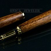 Канцелярские товары handmade. Livemaster - original item Handmade gift fountain pen made of Brazilian wood. Handmade.