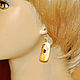 Amber. Earrings 'Plate'. Earrings. Amber is a warm stone. Online shopping on My Livemaster.  Фото №2