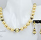 'Nugget' jewelry set gold pearls Mallorca, Jewelry Sets, Bratsk,  Фото №1