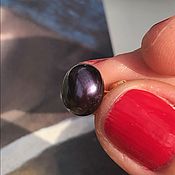 Винтаж handmade. Livemaster - original item Purple pearl earrings, Europe. Handmade.