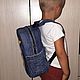 Order Children's denim backpack with pony applique. schkatulochka. Livemaster. . Backpacks Фото №3