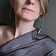 Pendientes largos de lazo de madera. Earrings. TETstudio. Ecostyle.. My Livemaster. Фото №6