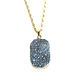 Order Blue agate Druse pendant, blue stone pendant, agate pendant. Irina Moro. Livemaster. . Pendants Фото №3
