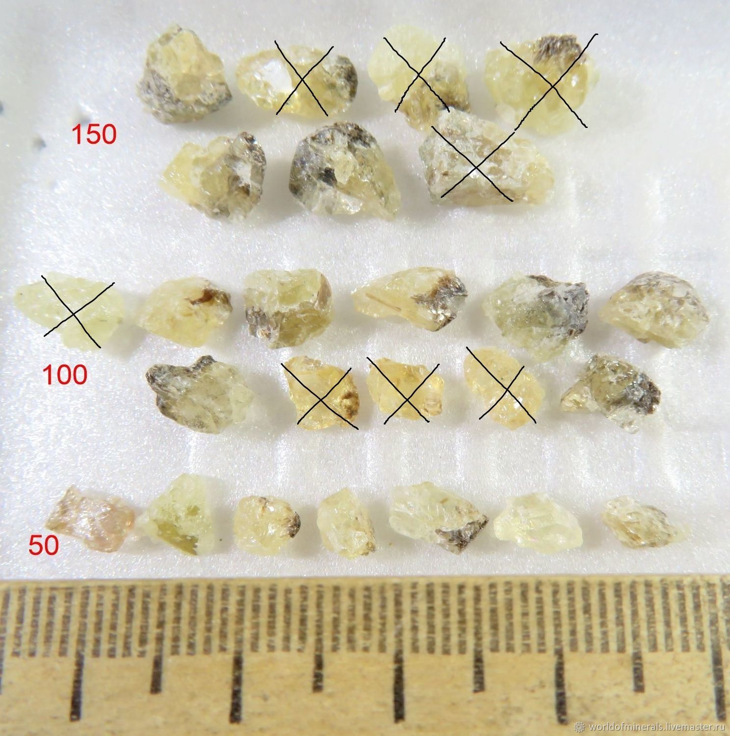 Топаз желтый мелкие обломочки (Урал, Изумрудные копи) купить в интернет ...