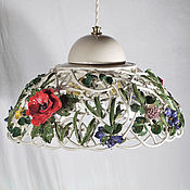 Для дома и интерьера handmade. Livemaster - original item Flowering meadow - chandelier with three lights. Handmade.
