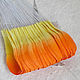 Лепестки желто-оранжевые закругленные большие My Thai материалы для малберри флористики из Таиланда