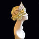 Order tiaras: Mini headdress of Golden feathers. Novozhilova Hats. Livemaster. . Tiaras Фото №3