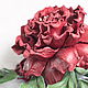 Цветы из кожи роза - брошь "Моника", Brooches, Lyubertsy,  Фото №1