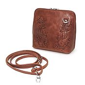 Сумки и аксессуары handmade. Livemaster - original item Handbag leather women`s brown Levern Fashion. C83e-601. Handmade.