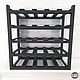 Wine rack for 25 bottles in dark grey. Stand for bottles and glasses. Color Wood. Online shopping on My Livemaster.  Фото №2