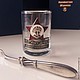 A set of 'Octobrist' stack of enamel and diner fork (2 items), Gift Boxes, Zhukovsky,  Фото №1
