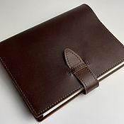 Канцелярские товары handmade. Livemaster - original item Leather notebook Diary A5 Notebook on rings. Handmade.