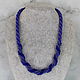 Harness necklace made of beads 'Sineglazka'. Necklace. Magic box. My Livemaster. Фото №5