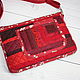 Small Patchwork Handbag For Phone, For Walking, Russian Red. Crossbody bag. Svetlana (patchwork) patchwork. My Livemaster. Фото №6
