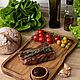 Steak board with wooden saucepan. Color 'walnut' (co. Cutting Boards. derevyannaya-masterskaya-yasen (yasen-wood). My Livemaster. Фото №8