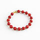 Natural coral bracelet 'coral summer' red. Bead bracelet. Irina Moro. Online shopping on My Livemaster.  Фото №2