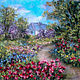 Order Wool painting Blooming Courtyard. Galina Ansiforova. Livemaster. . Pictures Фото №3