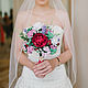 ramo de la boda de las fresias, pionov, de rosas y de lirios de agua son, Wedding bouquets, Smolensk,  Фото №1