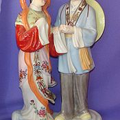 Винтаж handmade. Livemaster - original item Chinese Wedding Old China 1950s Figurine Porcelain Vintage. Handmade.
