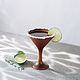 Siberian cedar Martini glass (walnut color) G12, Wine Glasses, Novokuznetsk,  Фото №1