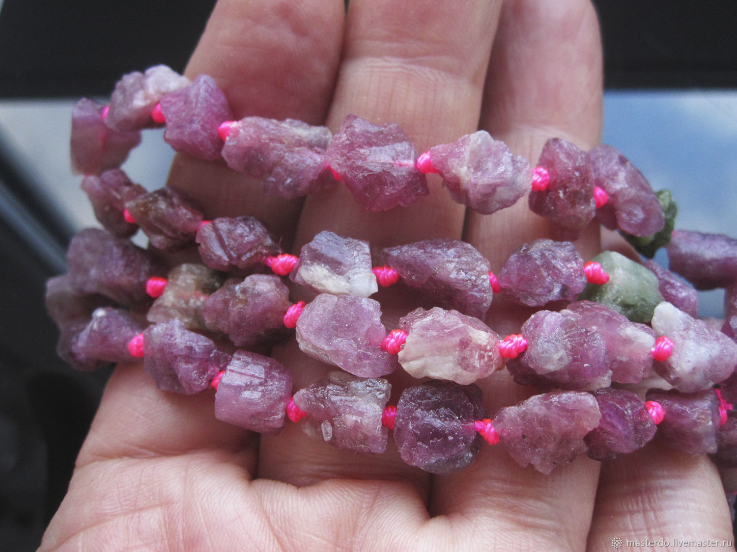 ТУРМАЛИН необработанный бусины полунить купить в интернет-магазине ...