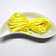 Chenille (chenille) viscose France yellow, Thread, St. Petersburg,  Фото №1