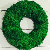Цветы и флористика handmade. Livemaster - original item A wreath of stabilized moss. Handmade.