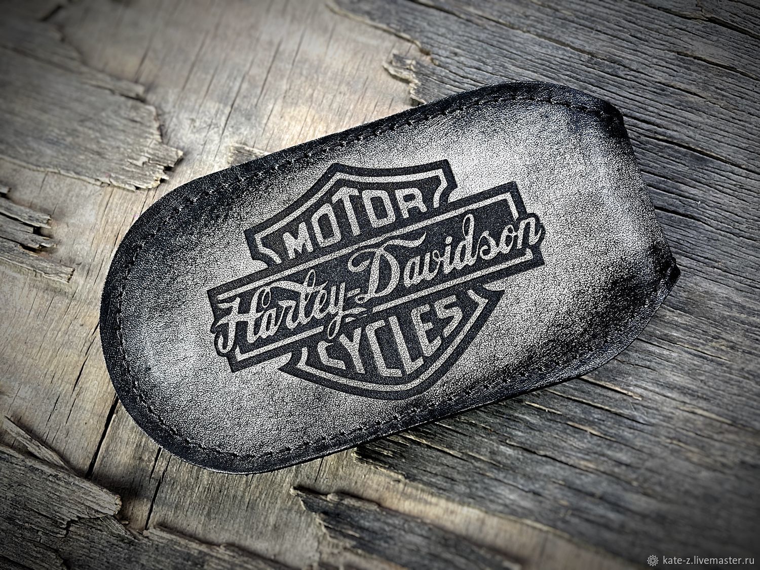 Harley Davidson Боевая монетница cлеппер из натуральной кожи в интернет ...