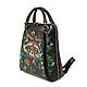 Bag backpack ' Raccoon in a leather jacket'. Backpacks. Pelle Volare. Online shopping on My Livemaster.  Фото №2