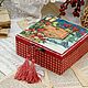 Merry Christmas Jewelry Box Solid wood Decoupage. Christmas gifts. Studio Villa-Oliva. My Livemaster. Фото №4