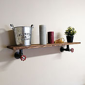 Для дома и интерьера handmade. Livemaster - original item Copy of Copy of Industrial style wall shelves made of wood and pipes.. Handmade.