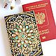 Обложка на паспорт с мандалой Женского благополучия, Обложка на паспорт, Москва,  Фото №1