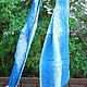 Order Linen scarf 'Baltic' sea of Indigo blue and white. Artinflat - natural dyeing. Livemaster. . Scarves Фото №3