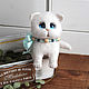 White kitty Busya. Felted Toy. handmade toys by Mari (handmademari). Online shopping on My Livemaster.  Фото №2