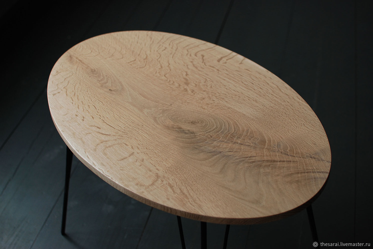 столешница деревянная для стола овальная